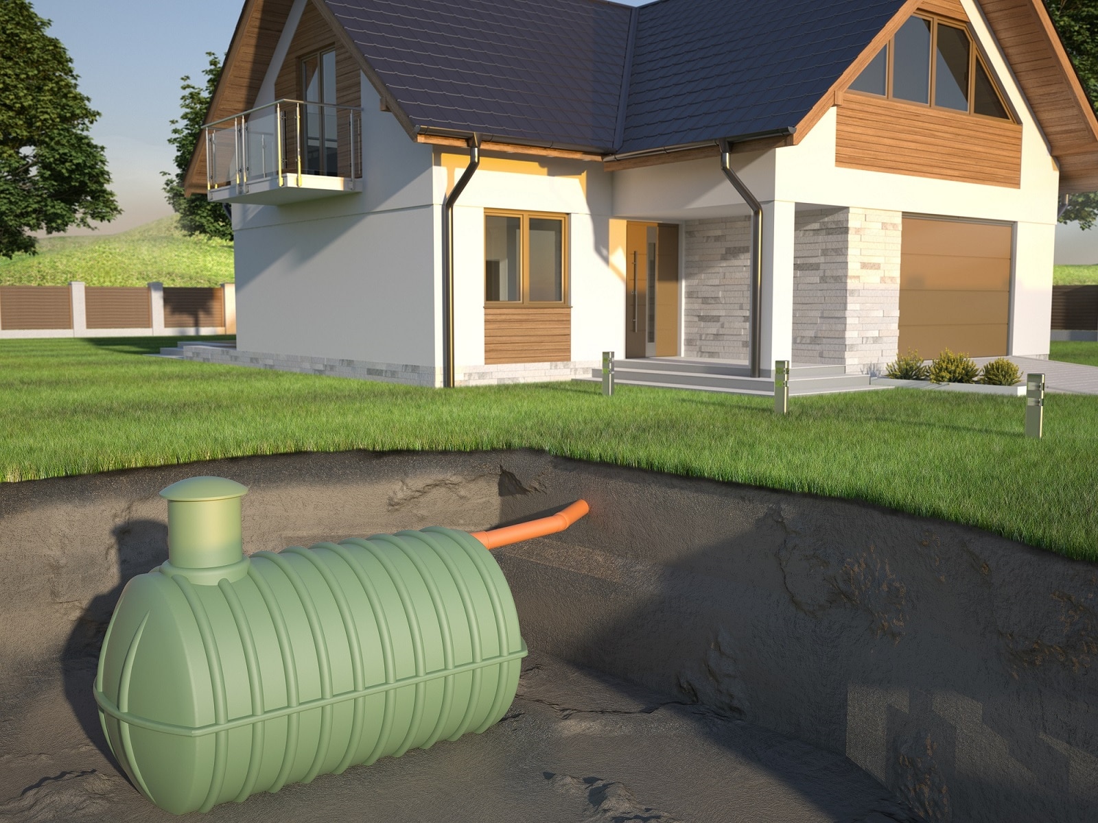 septic underground illustration