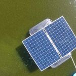 Algae bloom underway on pondbot installtion 150x150