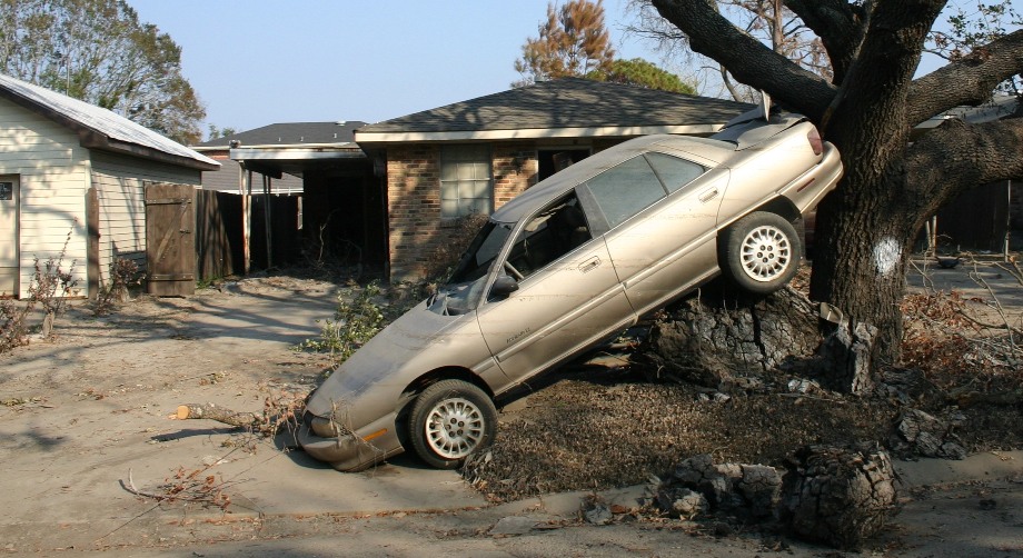 Hurricane car after