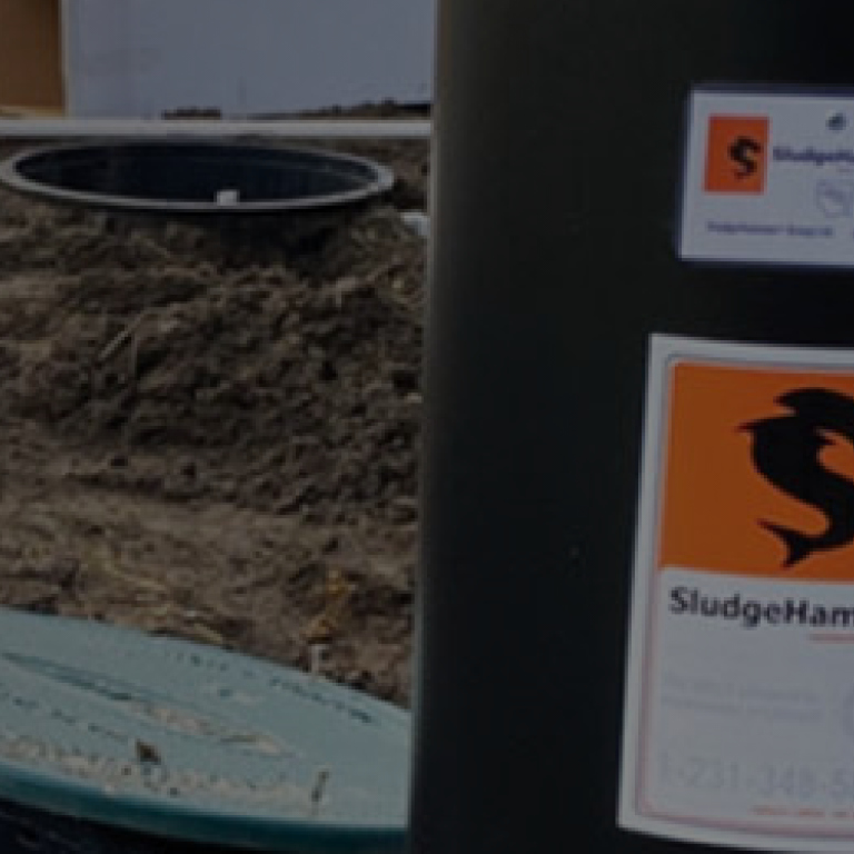 Sludgehammer product outside in construction site