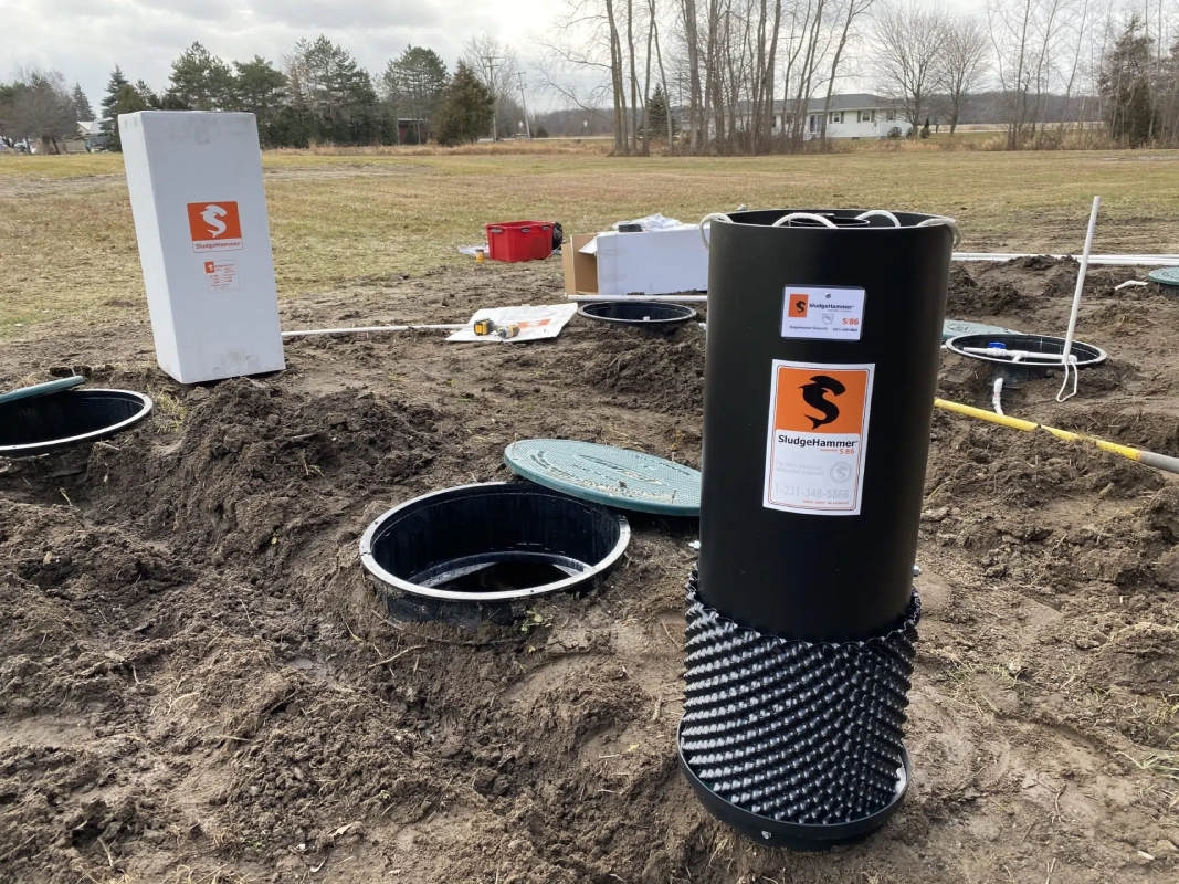 Wastewater treatment by sludgehammer