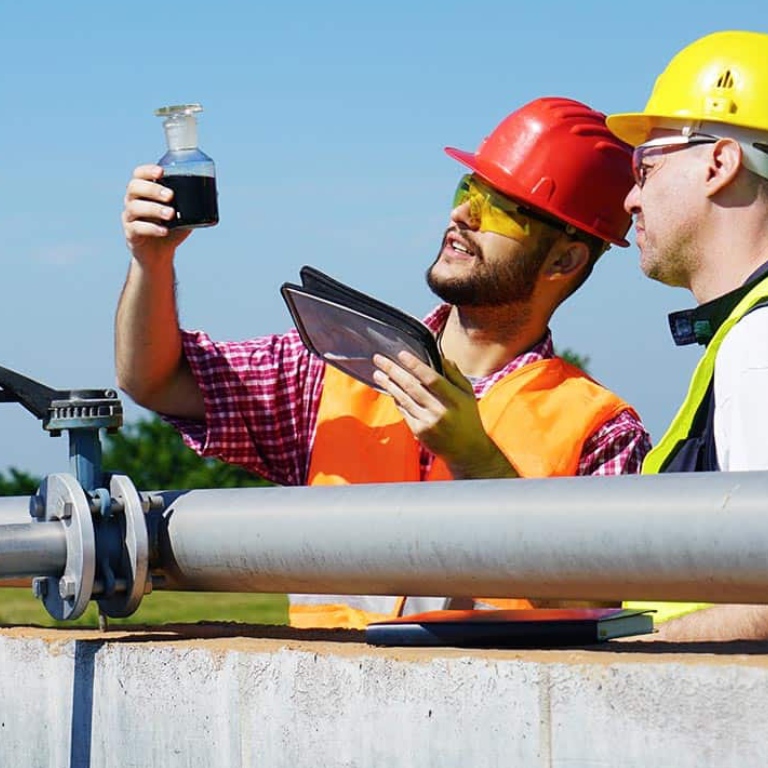 Two guys working