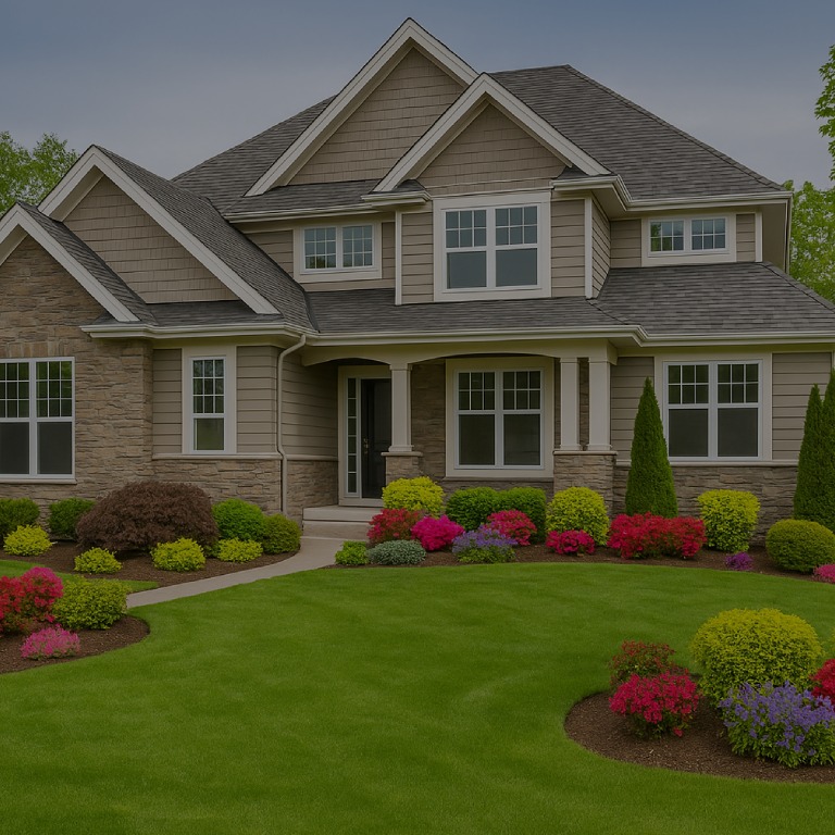 American house garden