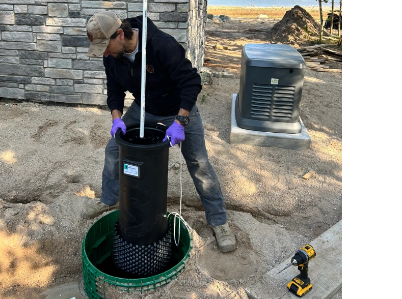 Man installing sludgehammer product