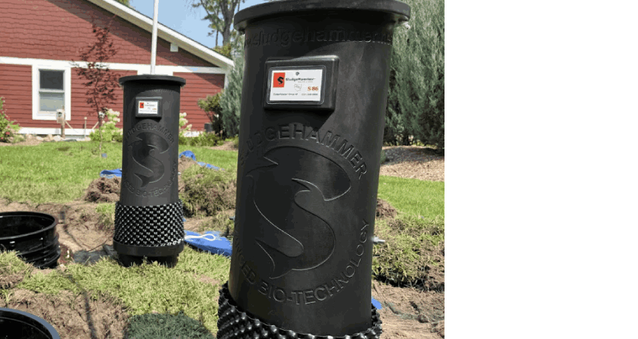 Sludgehammer installed next to home